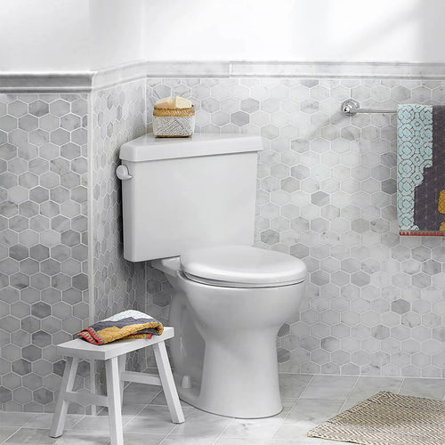 American Standard Triangle CadetÂ® PRO Two-Piece 1.28 gpf/4.8 Lpf Chair Height Elongated Toilet