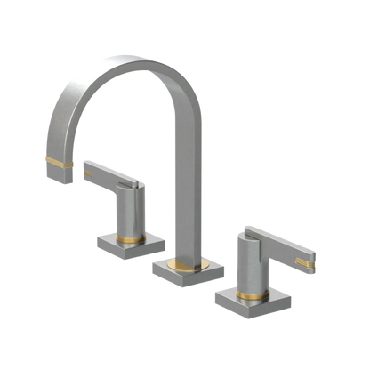 Rubinet Widespread Lav. Set. (less drain) Satin Nickel