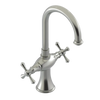 Rubinet Single Hole Dual Handle Lav. Set. (less drain) Satin Nickel