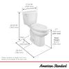 American Standard Colony®3 Two-Piece 1.28 gpf/4.8 Lpf Chair-Height Elongated Toilet Less Seat