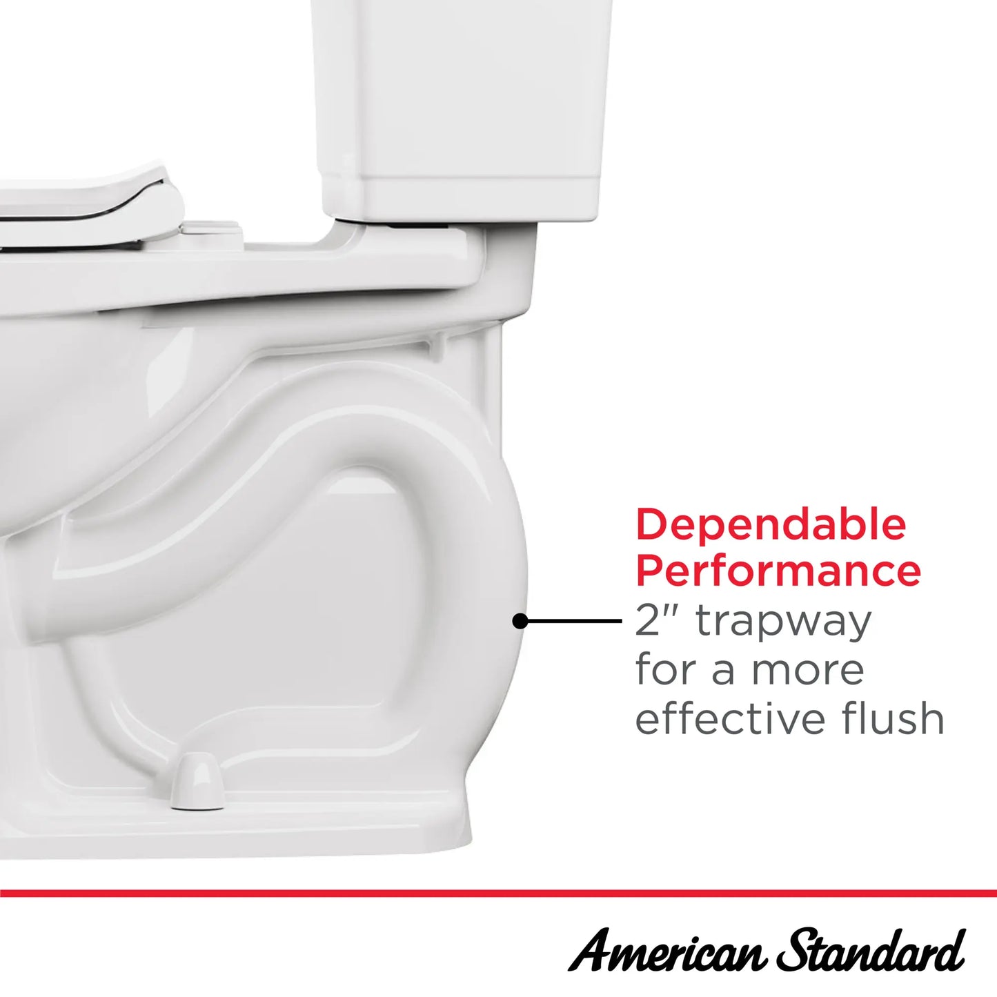 American Standard Colony®3 Two-Piece 1.28 gpf/4.8 Lpf Standard Height Round-Front Toilet Less Seat