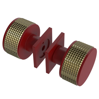 Rubinet Shower Door Knob (set) Maroon