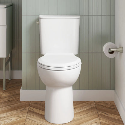 American Standard Aspirations EcoStrength Two-Piece 0.80 gpf/3.0 Lpf Chair Height Elongated Toilet Less Seat