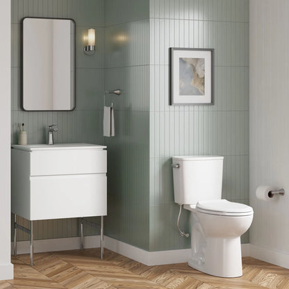 American Standard Aspirations EcoStrength Two-Piece 0.80 gpf/3.0 Lpf Chair Height Elongated Toilet Less Seat