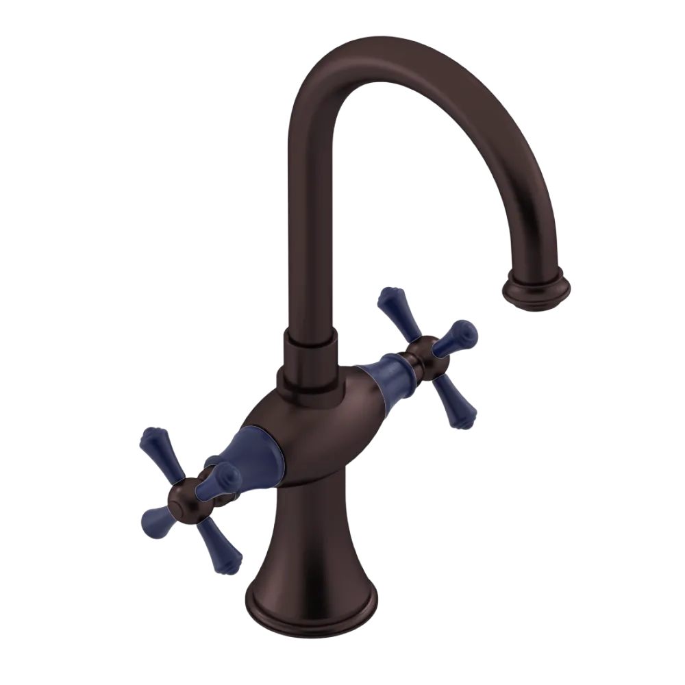 Rubinet Single Hole Dual Handle Lav. Set. (less drain) Oil Rubbed Bronze