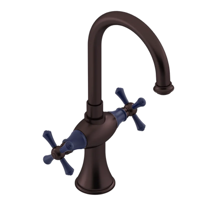Rubinet Single Hole Dual Handle Lav. Set. (less drain) Oil Rubbed Bronze
