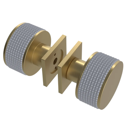 Rubinet Shower Door Knob (set) Satin Brass