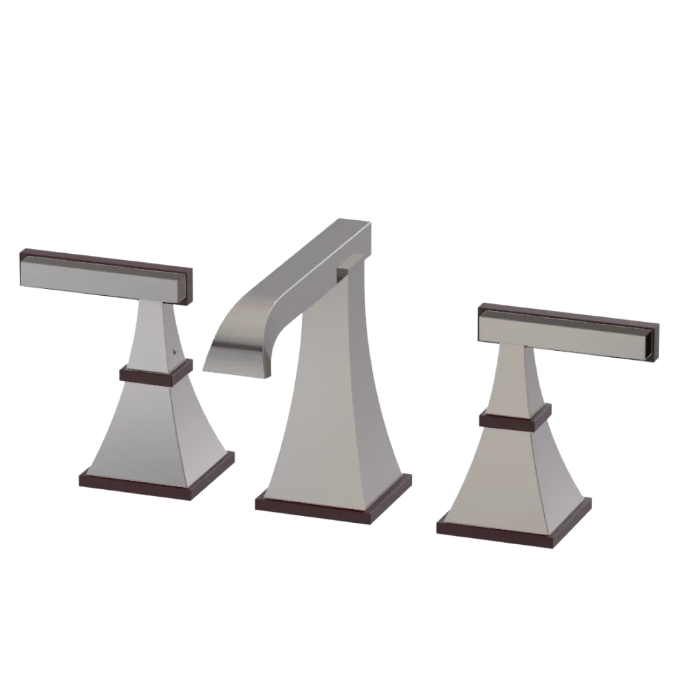 Rubinet Widespread Lav. Set. (less drain) Polished Nickel