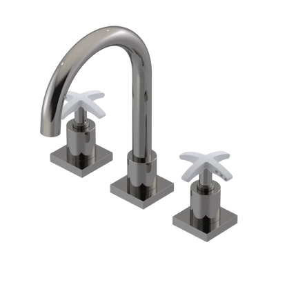 Rubinet Widespread Lav. Set. (less drain) Polished Nickel