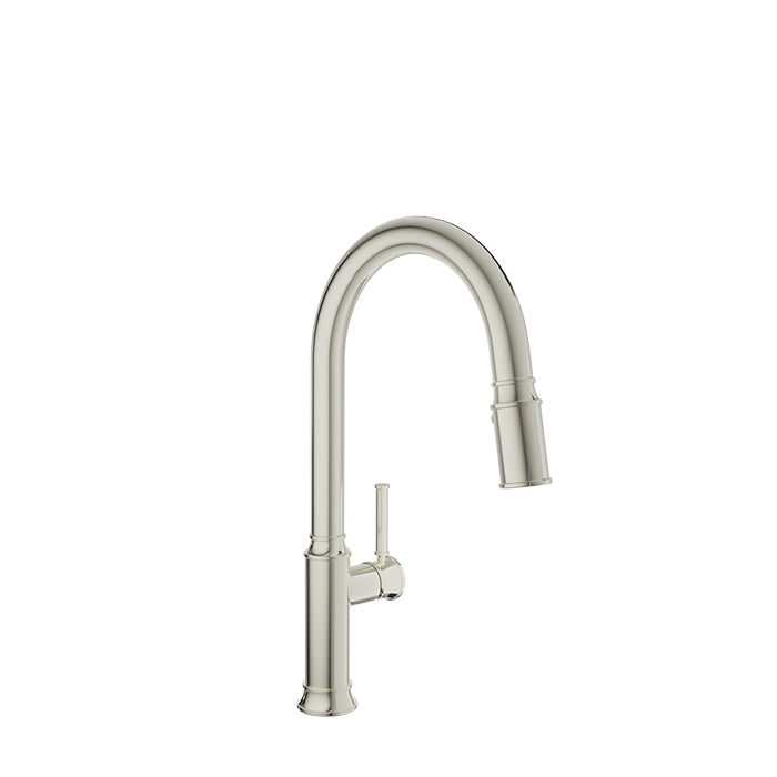 Baril High single-hole kitchen faucet with 2-function pull-down spray