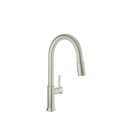 Baril High single-hole kitchen faucet with 2-function pull-down spray