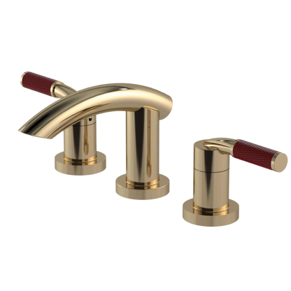 Rubinet Widespread Lav. Set. (less drain) Gold