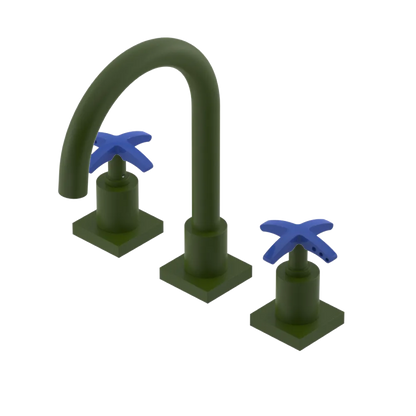 Rubinet Widespread Lav. Set. (less drain) Green Envy