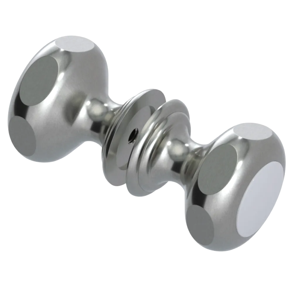 Rubinet Shower Door Knob (set) Satin Nickel