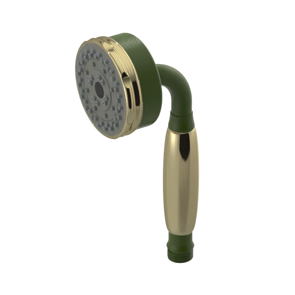 Rubinet 3 Function Hand Held Shower Only Green Envy