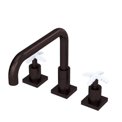 Rubinet Widespread Kitchen Set with Genesis Spout Oil Rubbed Bronze