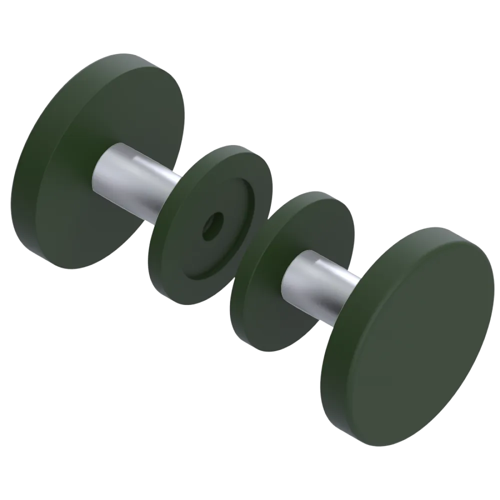Rubinet Shower Door Knob (set) Green Envy