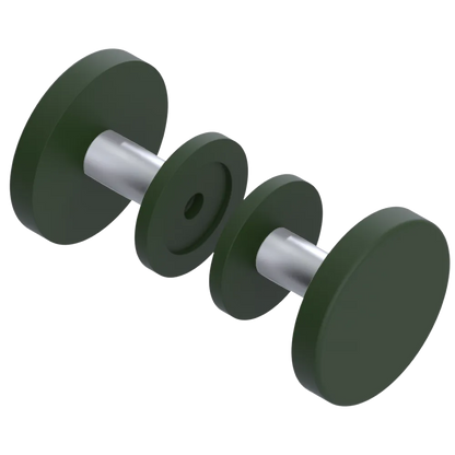 Rubinet Shower Door Knob (set) Green Envy