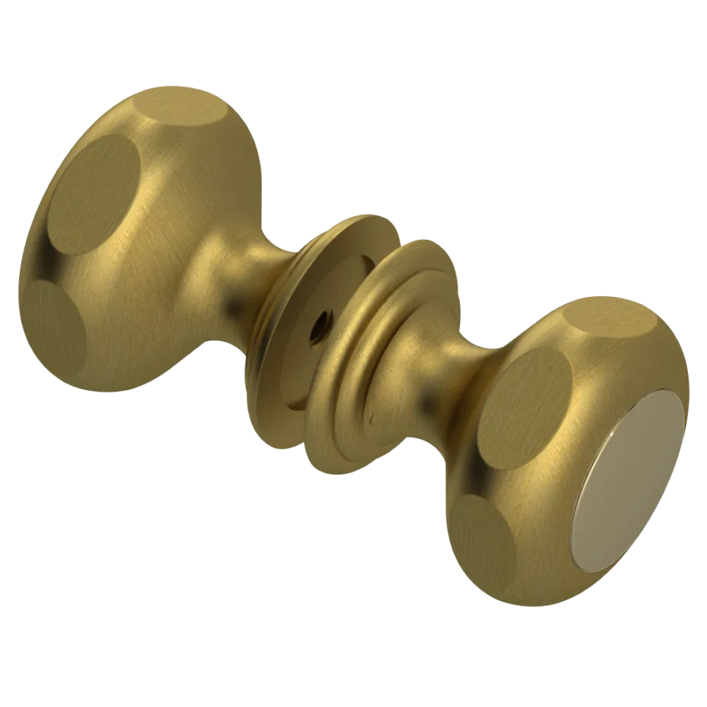 Rubinet Shower Door Knob (set) Antique Brass Matt
