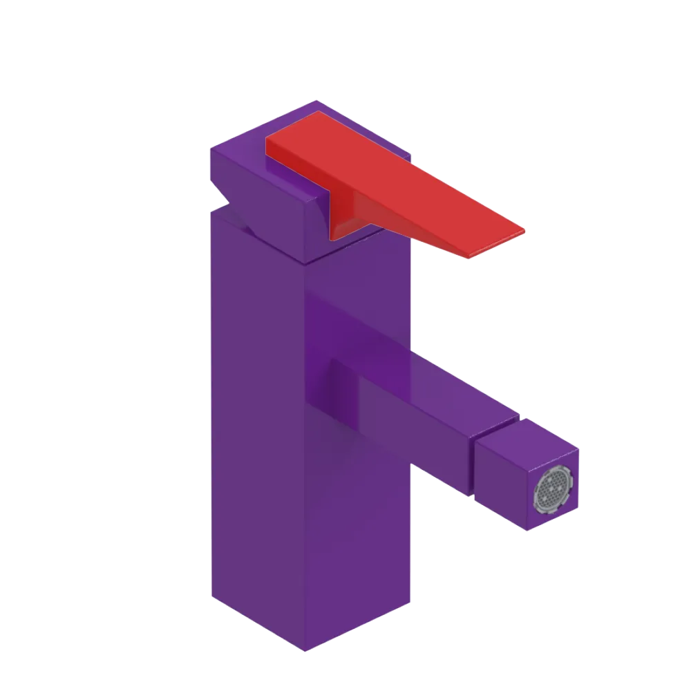 Rubinet Single Control Bidet Fitting (less drain) Purple Haze