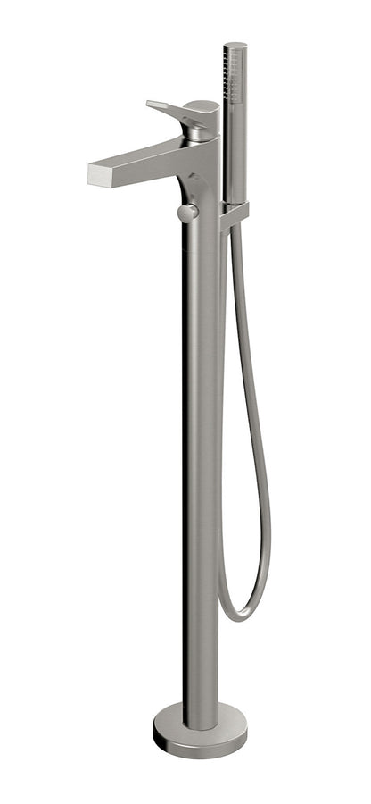 Aquabrass Floormount tub filler with handshower