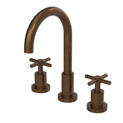 Rubinet Widespread Kitchen Set with LaSalle Spout Tuscan Brass