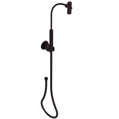 Rubinet Hand Held Shower Bidet with Extended Reach & Dual Function Spray Including Wall Bracket with Supply & Hose (Round) Oil Rubbed Bronze