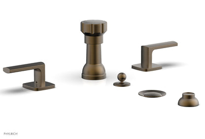 Phylrich RADI Four Hole Bidet Set, Lever Handles 181-61