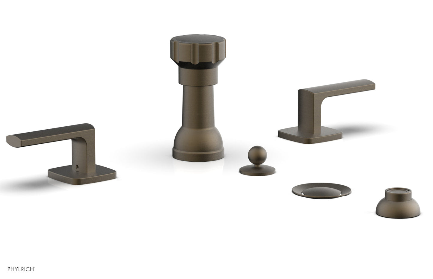 Phylrich RADI Four Hole Bidet Set, Lever Handles 181-61