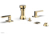 Phylrich RADI Four Hole Bidet Set, Lever Handles 181-61