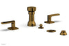 Phylrich RADI Four Hole Bidet Set, Lever Handles 181-61
