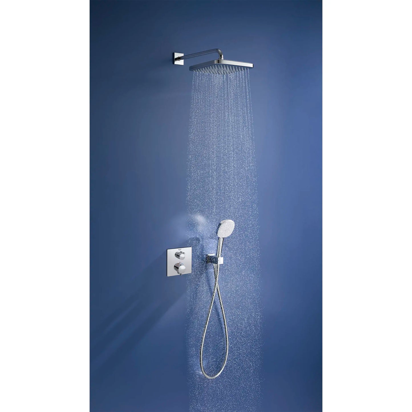 Grohe Tempesta 250 Rain Showerhead, 9 7⁄8" - 1 Spray, 1.75 GPM (6.6 L/min)