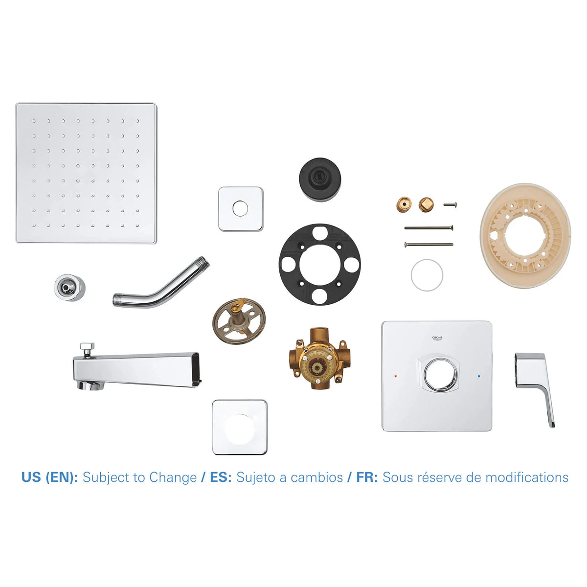 GROHE Tallinn Pressure Balance Valve Bathtub/shower Combo Faucet – 35097