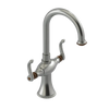 Rubinet Single Hole Dual Handle Lav. Set. (less drain) Satin Nickel