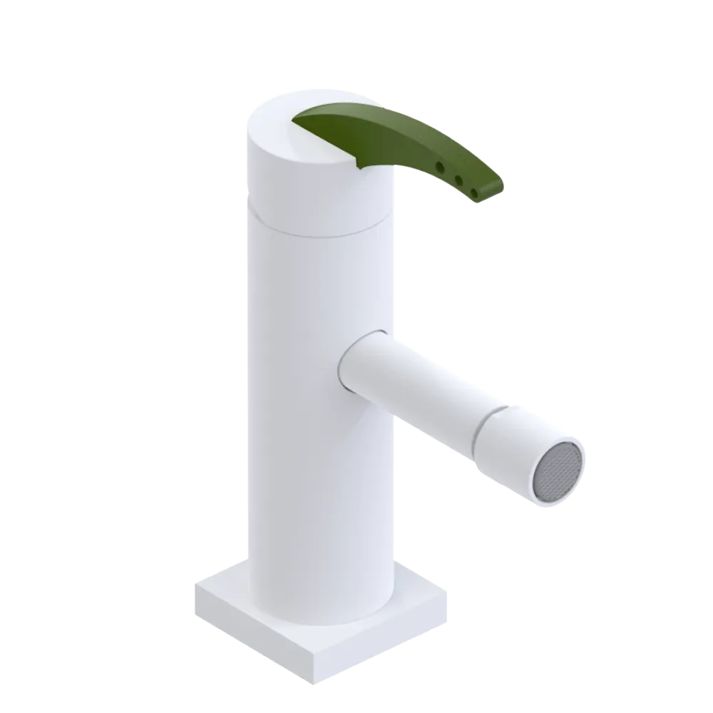 Rubinet Single Control Bidet Fitting (less drain) Matt White