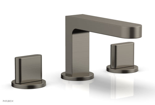 Phylrich ROND Widespread Faucet - Blade Handles Low Spout 183-04
