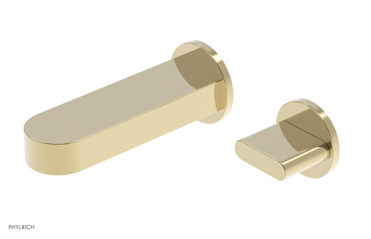 ROND - 6" Single Cross Handle Wall Lavatory Set 183-15-6