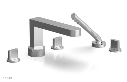 Phylrich ROND Deck Tub Set with Hand Shower - Blade Handles 183-48
