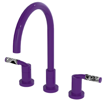 Rubinet Widespread Kitchen Set Purple Haze