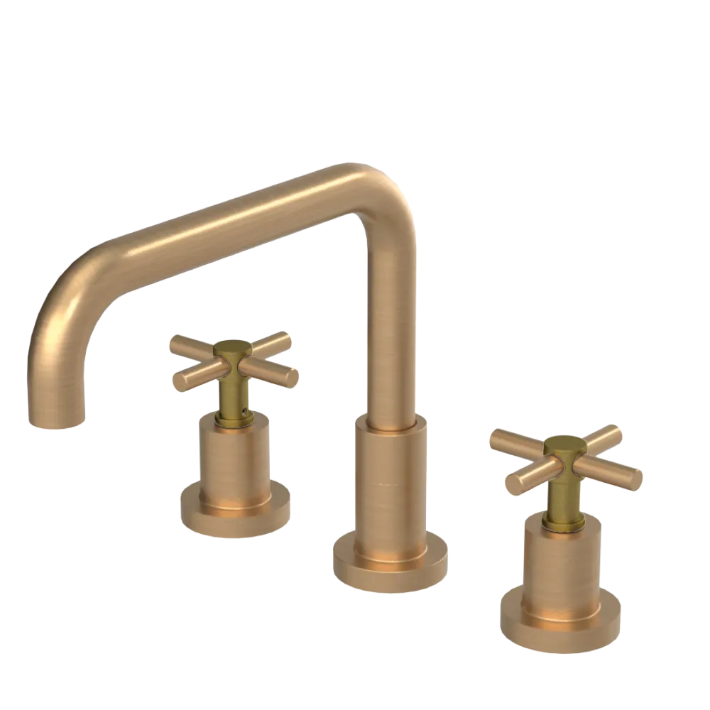 Rubinet Widespread Kitchen Set Satin Gold
