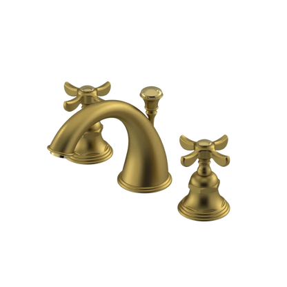 Rubinet Widespread Lav. Set. (less drain) Antique Brass Matt