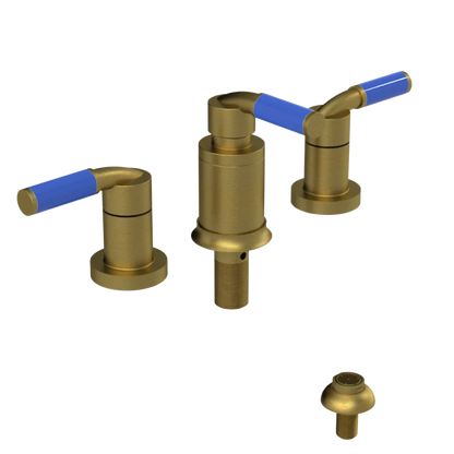 Rubinet Bidet Fitting with Spray, Diverter, and Vacuum Breaker (less drain) Antique Brass Matt