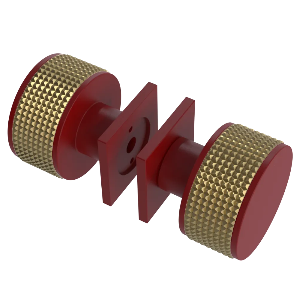 Rubinet Shower Door Knob (set) Maroon