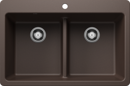 Blanco  LIVEN 33 Equal Double Low Divide Silgranit Kitchen Sinks
