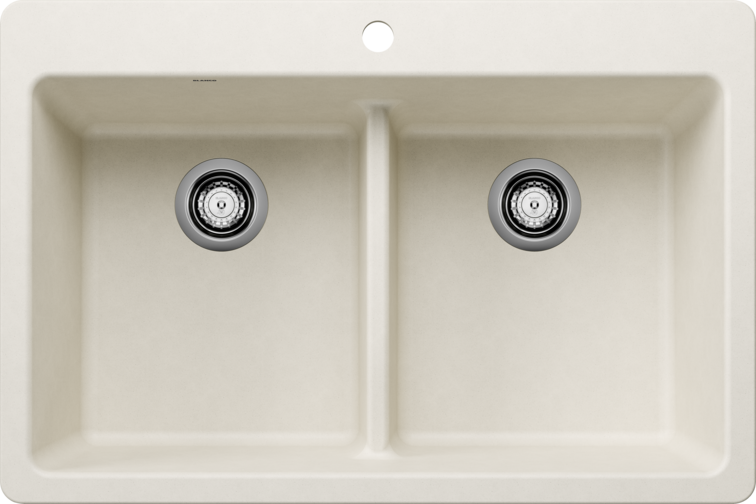 Blanco  LIVEN 33 Equal Double Low Divide Silgranit Kitchen Sinks