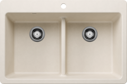 Blanco  LIVEN 33 Equal Double Low Divide Silgranit Kitchen Sinks