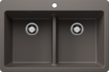 Blanco  LIVEN 33 Equal Double Low Divide Silgranit Kitchen Sinks