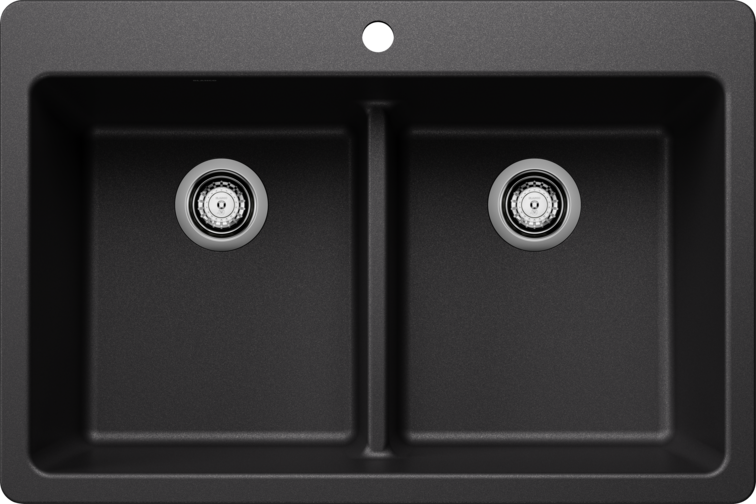 Blanco  LIVEN 33 Equal Double Low Divide Silgranit Kitchen Sinks