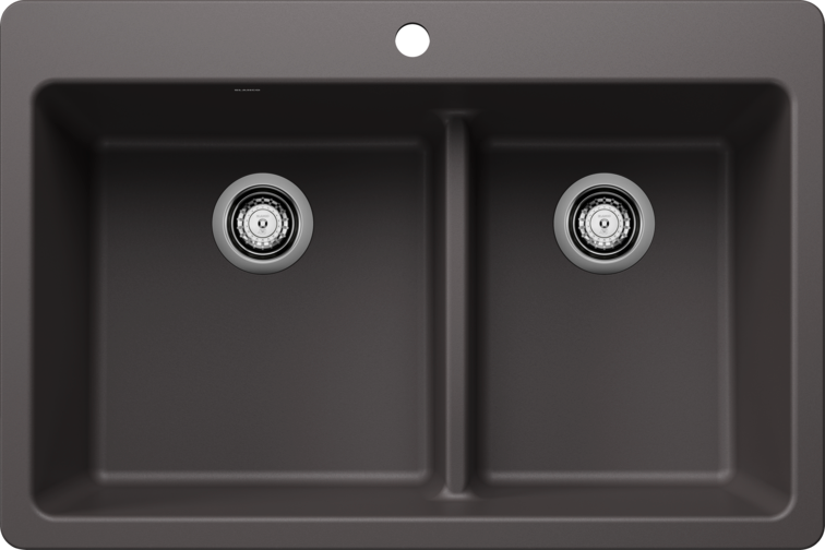 Blanco  LIVEN 33 1¾ Low Divide Silgranit Kitchen Sinks