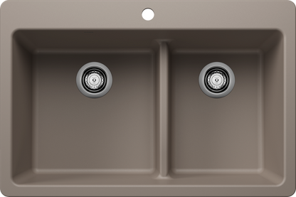 Blanco  LIVEN 33 1¾ Low Divide Silgranit Kitchen Sinks